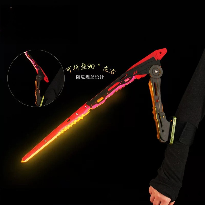 Cosplay Fire Prop - Anime Cyberpunk Katana Mantis Blade Luminous