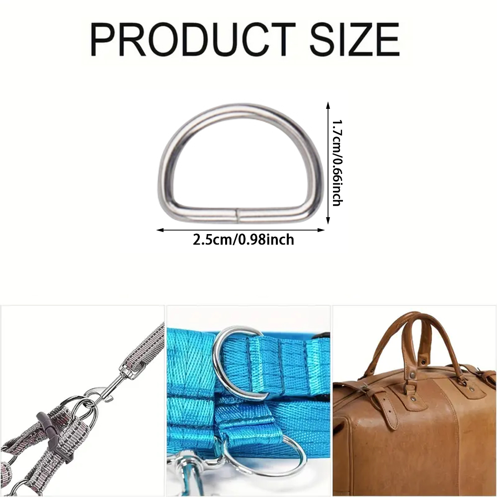 38/58/80 Pcs D Rings Metal Buc - D Ring Strap review and price