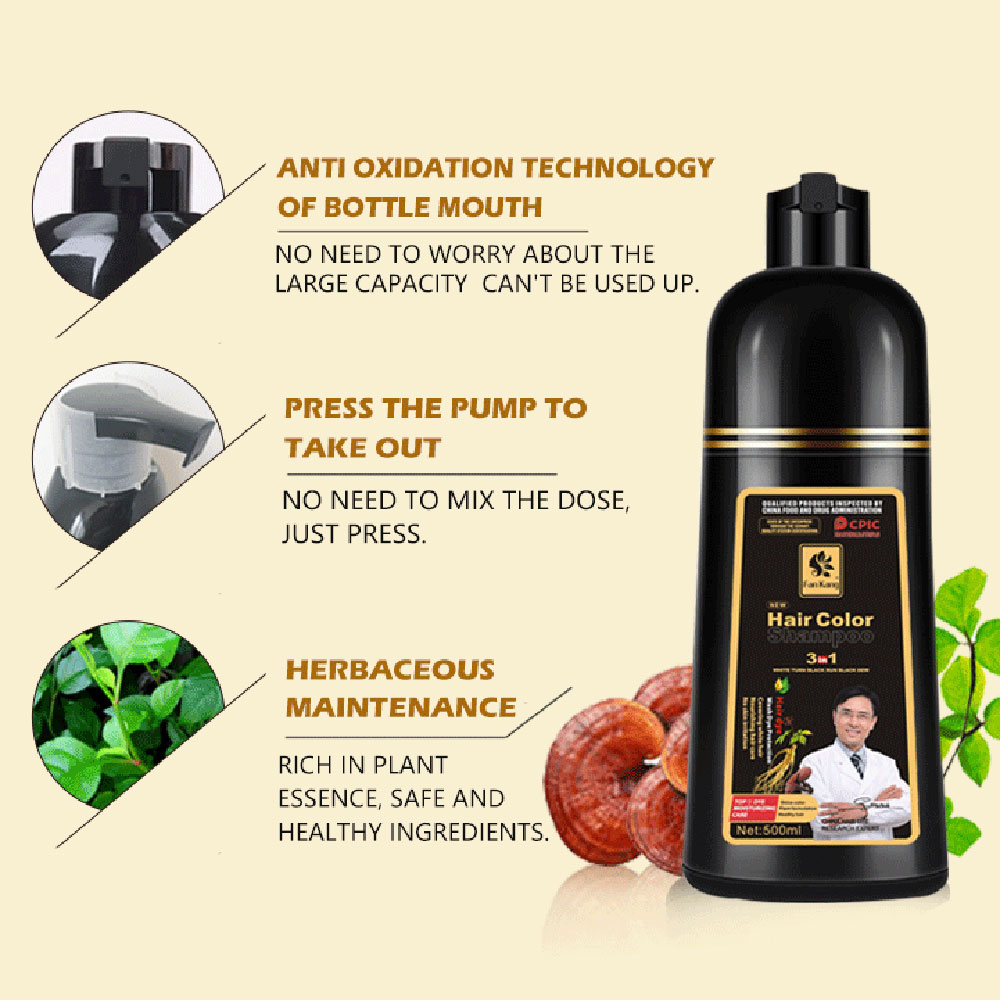 3 In 1 Instant Coloring Shampo - Hair Spray Color review and price